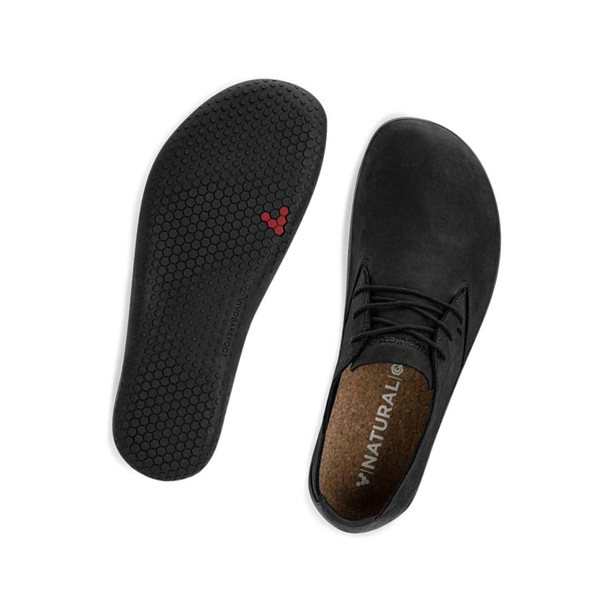 Chaussures Habillées Vivobarefoot Ra II Wild Hide Noir Homme | ZLA-02425342