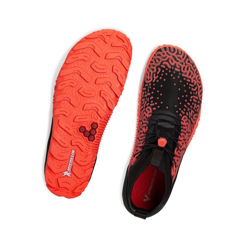 Chaussures Running Vivobarefoot Esc Tempest Noir Corail Femme | SSJ-20648349