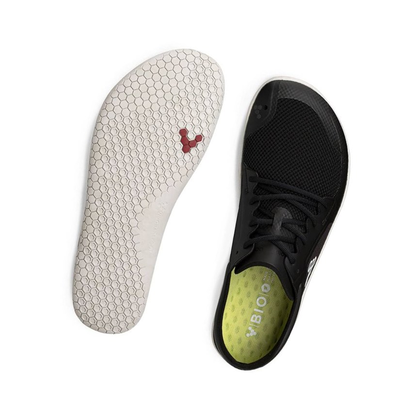 Chaussures Running Vivobarefoot Primus Lite II Bio Noir Blanche Homme | GOH-63632502