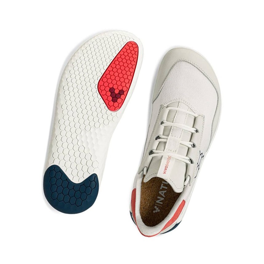 Chaussures Casual Vivobarefoot Geo Shell Blanche Femme | TLE-49903363