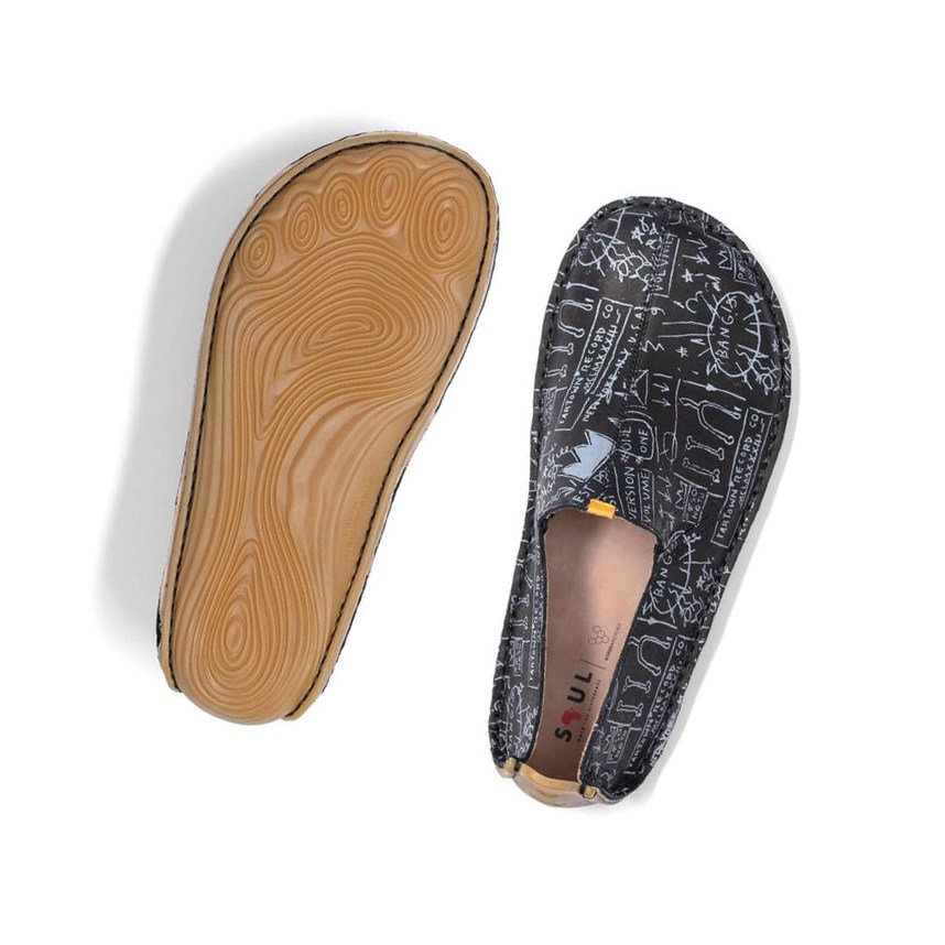 Espadrilles Vivobarefoot Ababa Basquiat Noir Femme | SGI-43450562