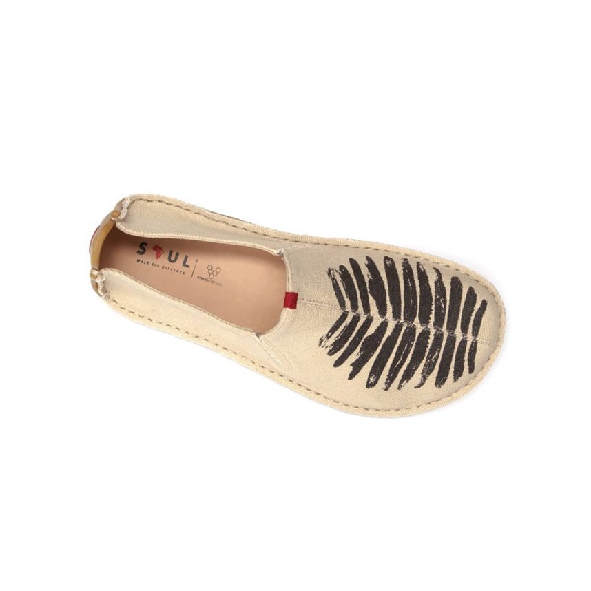 Espadrilles Vivobarefoot Ababa Tela Soul of Africa Beige Femme | LTU-10583713