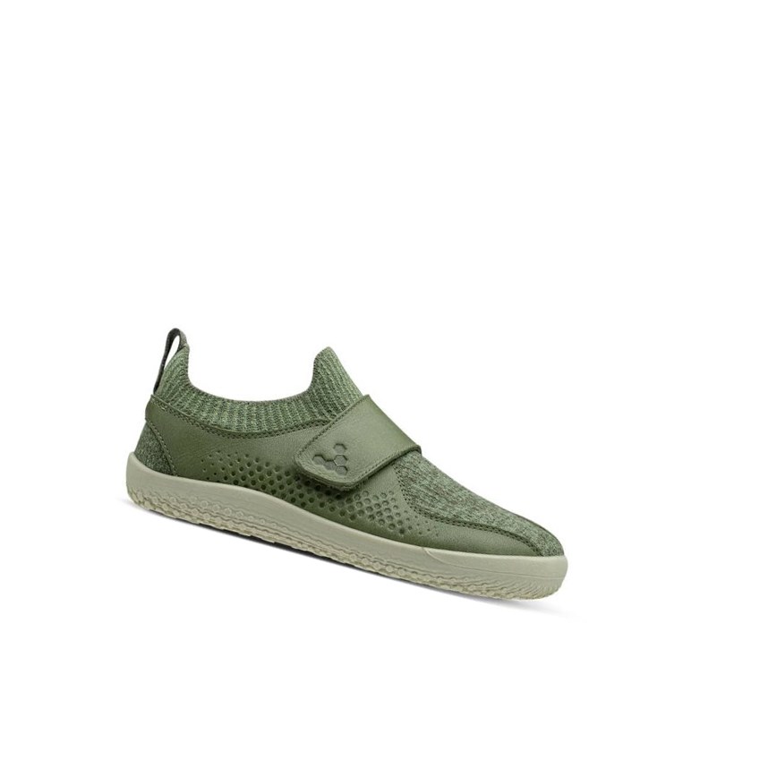 Chaussures Running Vivobarefoot Primus Knit WMK Vert Enfant | FYT-01365209