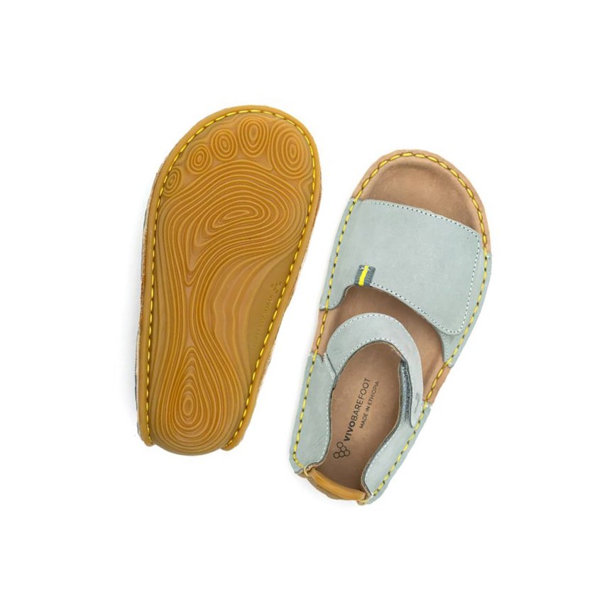 Sandales Vivobarefoot Ababa Sandal II Grise Enfant | XYN-00301882