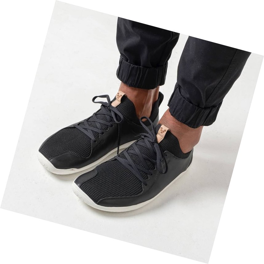 Baskets Vivobarefoot Primus Knit Noir Homme | CIU-88691482