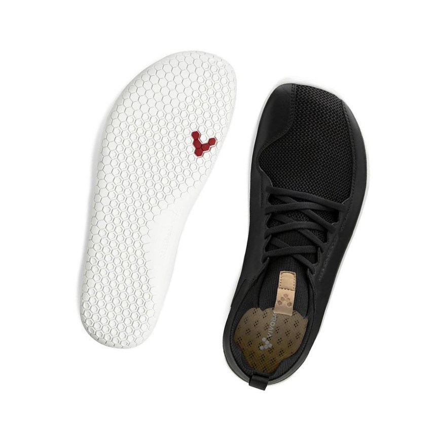 Baskets Vivobarefoot Primus Knit Noir Homme | CIU-88691482