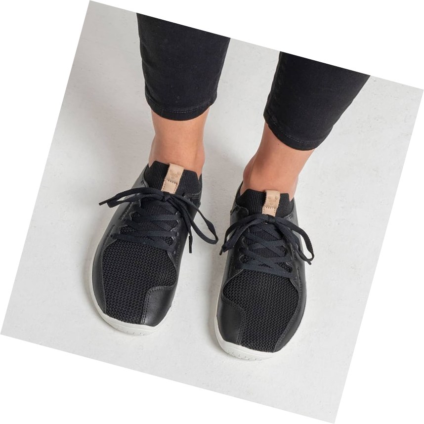 Baskets Vivobarefoot Primus Knit Noir Femme | RYL-79721153